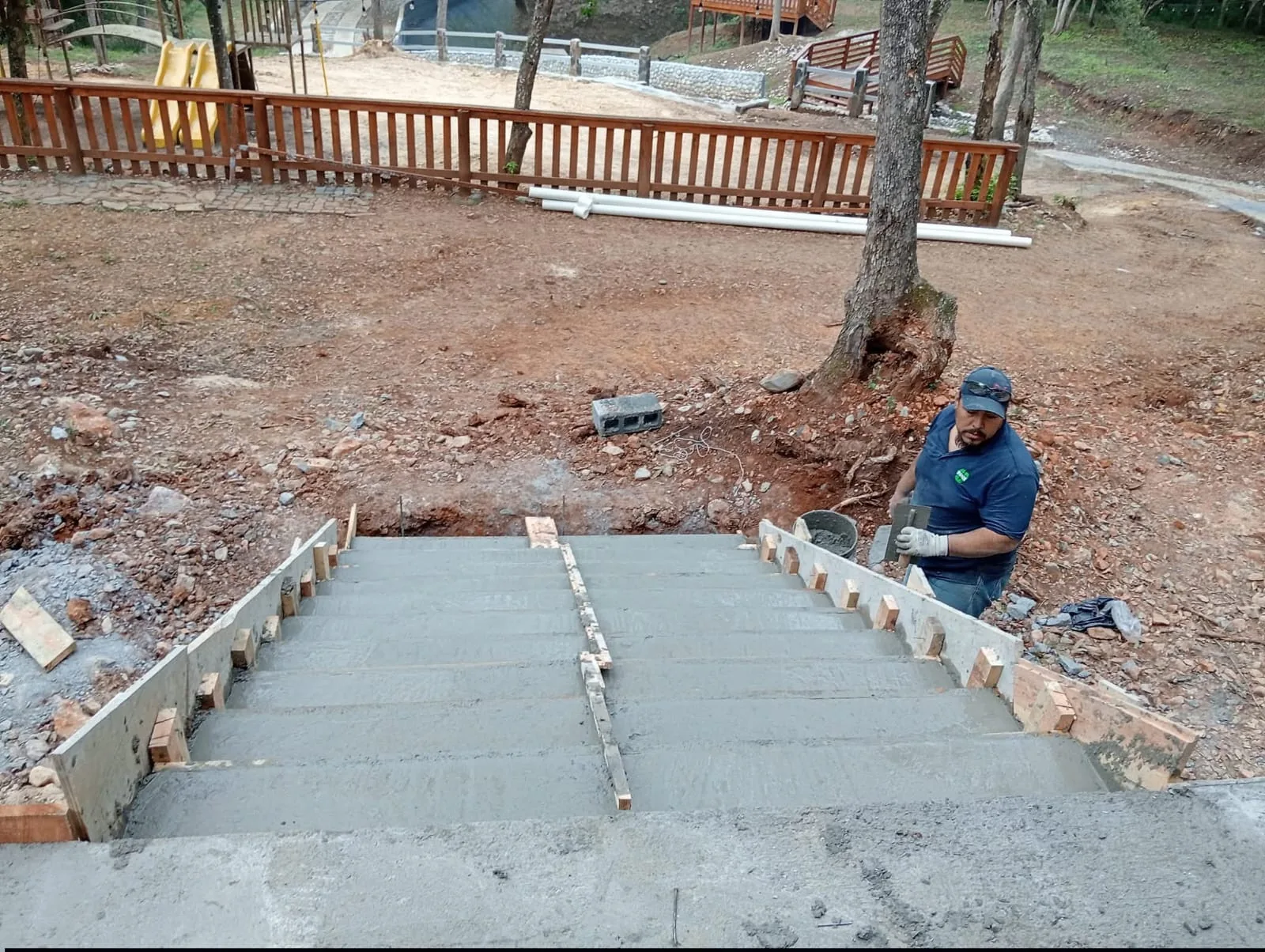 Escalones concreto