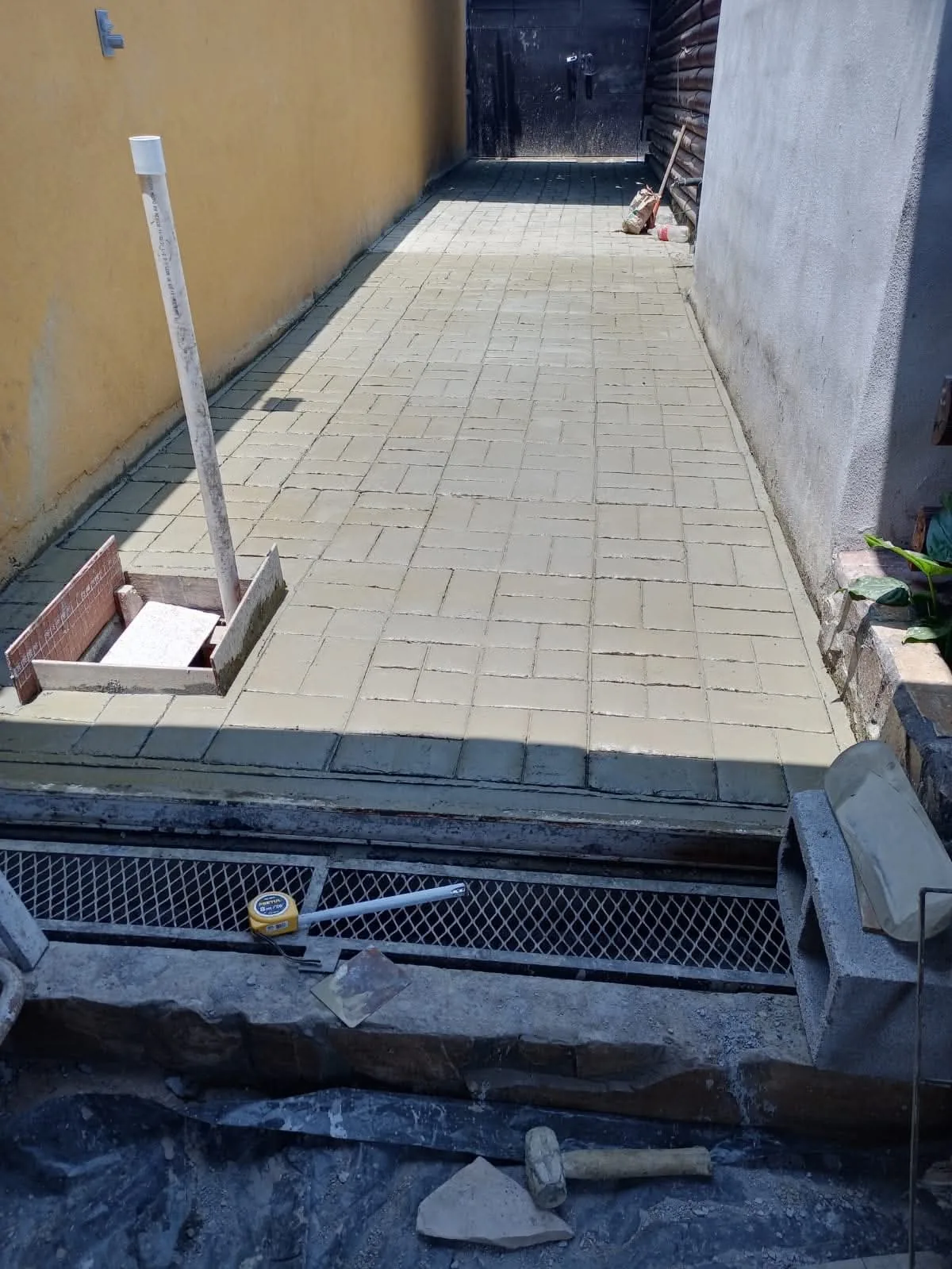 Concreto estampado proceso