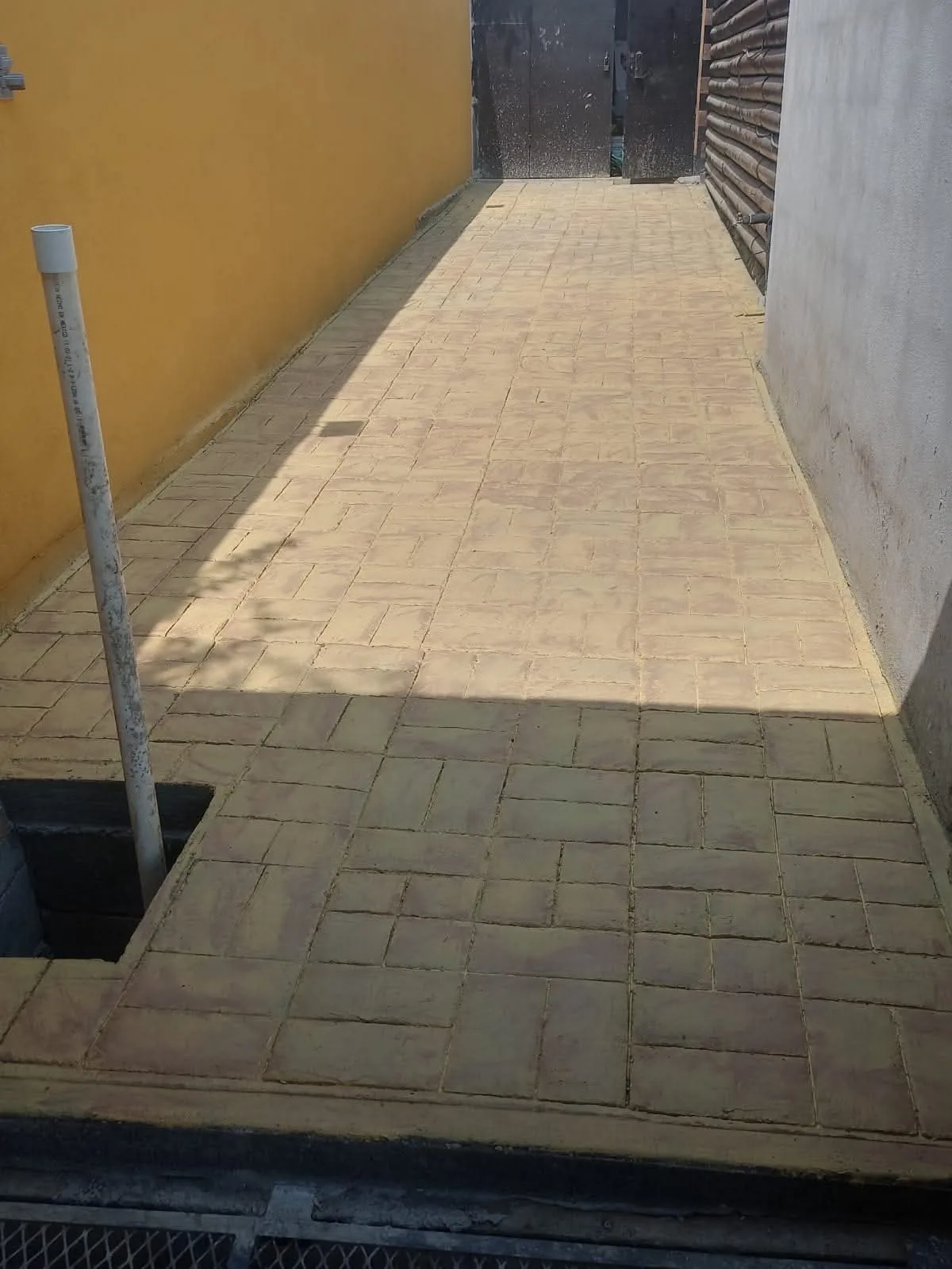 Concreto estampado terminado